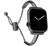 Luxury Watch Band for Apple Watch Series 8 7 41 45mm 6 Se 5 4 Women Diamond Steel Bracelet IWatch Ultra 49mm 44 40 42 38MM Strap