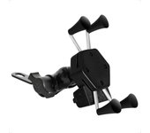 Soporte Telefono Moto Universal, Anti Vibración Soporte Móvil Moto de la Rotación de 360 ​​° del Cargador del USB