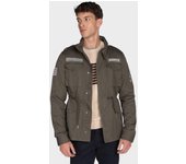 Harper & Neyer chaqueta militar verde para hombre