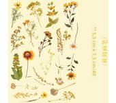 40pcs plant collection Green Leaf Decorative PET Stickers Scrapbooking Label Diary Stationery Album Phone Cup Journal Planner