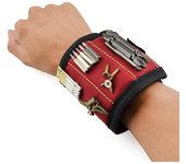 Pulsera magnética, 10 Imanes Fuertes Pulsera magnética para sujeción tornillos, clavos, Brocas, sujetos, arandelas, pernos, tijeras, artículos pequeños y tornillos para bolsas, taladros