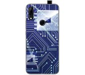 Tumundosmartphone Funda Gel Tpu para Huawei P Smart Z diseño Circuito Dibujos