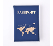 Travel Gold Passport Holder Cover Case for Women Men PU Leather Ticket Map Passport Covers Passport Protective Accessories