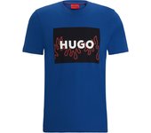 HUGO Camiseta regular fit Azul medio 50506989-420 , para Hombre