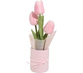 DIY Tulip Bouquet Ornament Handcraft Artificial Flowers Bouquets for Wedding Home