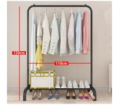 Perchero de hierro para ropa, estante de almacenamiento zapatero bolso, colgador sala de estar, muebles para el hogar, Perchero de hierro para ropa, estante de almacenamiento ZAPATERO