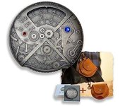 Juego de dados, juego de dados Mars Element con juego de dados de metal, juego de dados mecánicos, dados de dragones y mazmorras D&D para juegos de rol (RPG), Warhammer 40K, ciencia ficción, juegos de dados poliédricos