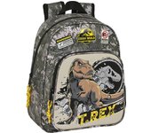 MOCHILA INFANTIL ADAPT.CARRO JURASSIC WORLD "WARNING"