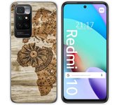 Funda Silicona para Xiaomi Redmi 10 (2021/2022) diseño Madera 07 Dibujos