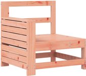 vidaXL Sofá de jardín con reposabrazo mesa auxiliar madera Douglas