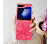 Luxury Conch Shell Texture Phone Case for Samsung Galaxy Z Flip 6 5 4 3 Z Flip4 Flip5  5G Cover Silicone Cute Cases for Women