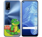Tumundosmartphone Funda Gel Transparente para Realme 7 5G diseño Coco Dibujos