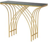 Consola Metal Mármol Verde 104x30x79 Cm