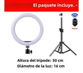 Lámpara De Anillo De Auto Fotografía LED Con Soporte Y Trípode Para YouTube TikTok Video En Vivo Luz De Rellenar USB Con Control Remoto Para Teléfono
