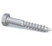 Tornillo Tirafondo 571 6x40 Zincado Cabeza Hexagonal