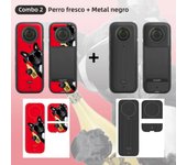 2 Set PVC Stickers Protective Film for Insta 360 X3 Waterproof Scratch-proof Decals Removable Skin Cover for Insta360 X3 Camera