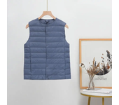 2024 New Spring Autumn Fashionable Outerwear Warm Vests Light Down Women Waistcoat Portable Warm Sleeveless Liner Casual