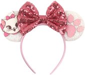 Newest Disney Mickey Mouse Ears Headband Kid Adult Festival Party Sequins 5" Bow Headband Women Baby Girl Party Hair Accessories