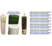 Pluvia malla plastica cuadrada 390gr-m2 verde  20x20x1 mt r 25mt