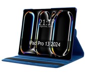 Tumundosmartphone Funda Giratoria 360 para Apple iPad Pro 2024 13 (M4) color Azul
