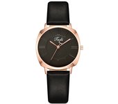 Reloj para mujer con forma cuadrada, movimiento de cuarzo, correa de cuero, un reloj elegante y sencillo para la mujer