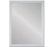 Lola Home Espejo de pared blanco de plástico PE de 56x76 cm