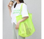 Protable Mesh Bag Large Capacity Reusable Storage Bags Swimming Beach Bag Women Makeup Organizer Shopping Handbag