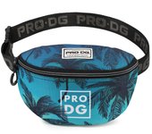 PRODG Riñonera Estampada Negra Ajustable con Bolsillo Exterior y Detalle Bordado 15x23x8 Cm