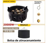 20000W Camping Stove Portable Tourist Gas Burner 7-Core Strong Fire Power Outdoor Stoves Hiking Picnic BBQ Cooking Gas Stove