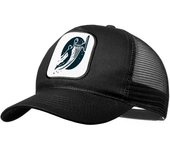 MERCHANDMANIA GORRA NEGRA CON REJILLA logo baloncesto deporte balon jugadores moda deporte