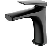 Imex pisa BDD055-1NG Delos grifo monomando sobre re para lavabo de latón negro mate