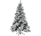 Arbol Pe Metal 1X1X210 350Led Nevado Verde, Decoracióna de navidad para todos los hogares, Navidad Alpina Snow