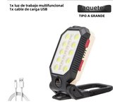ZHIYU LED COB Work Light Portable Rechargeable Flashlight Magnetic Waterproof Camping Lantern Magnet Design with Power Display