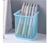 1Pcs New Pencil Holder Office Desk Metal Mesh Square Pen Pot Cup Case Container Organiser Durable Pencil Case