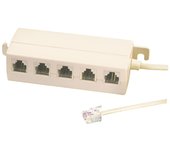 Distribuidor telefónico modular de 6 posiciones 4 contactos Electro Dh 39.019/6/4 8430552030927