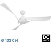 FABRILAMP Ventilador DC Tarento Blanco 24W 6 Aspas