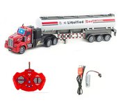 1/48 36Cm Big Rc Truck Model 27 Mhz Wireless Remote Control Dump Truck Transporter Container Truck Rc Car Toys for Boy Kid Child