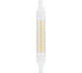 LÂMPADA LED LINEAR MATEL 118MM R7S 8W QUENTE