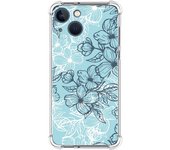 Funda Silicona Antigolpes para Iphone 13 Mini (5.4) diseño Flores 03 Dibujos