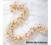 1.8m Pink Cherry Blossom Artificial Flower Silk Garland Vine Home Party Garden Arch Wedding Background Decoration Fake Flower