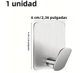 Stainless Steel Adhesive Wall Hooks Easy Install Space-Saving Rust-Resistant Towel Coat Hooks for Hanging Clothes Hats Robes