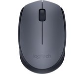 Logitech Ratón inalámbrico M170, 2,4 GHz con nanorreceptor USB, seguimiento óptico, batería de 12 meses de duración, ambidextro, para PC, Mac o portátil, negro y gris