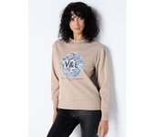 Victorio & Lucchino - Sudadera grafica floral con cuello Perkins