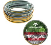 CM - Manguera de Jardín. Disponible a Elegir en Varios Tamaños Diferentes. Mangueras Jardín con Doble Tubo PVC con Polietileno de Alta Tenacidad. Manguera de Triple Capa, Resistente, Duradera, Transportable, Flexible. Manguera Verde de Exterior
