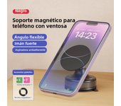 2025 New Vacuum Suction Cup For Car Phone Holder 360° Rotation N52 Strong Magnetic Bracket for iPhone 16 15 14 Smartphone Stand