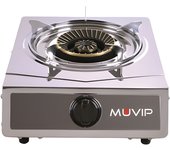 Muvip serie strong cocina de gas inox 1 fuego - encendido piezoelectrico - quemador de hierro fundido desmontable