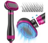 Secador de pelo para perros-Secador de pelo para mascotas 2 en 1 con cepillo de tijera reemplazable-Temperatura ajustable-Secador de pelo profesional para mascotas-para pequeñas y medianas