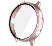 Case+Glass For Samsung Galaxy Watch Active 2 44mm 40mm Cover Bumper Accessories Protector Full Coverage Matte Screen Protection
