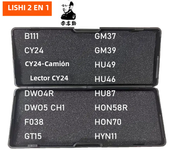 Hot Lishi Tool 2 in 1 B111 CY24 DWO4R DWO5 F038 GT15 GM37 GM39 HU49 HU46 HU87 HON58R HON70 HYN11 HY15 HYN7R HY16 HY17