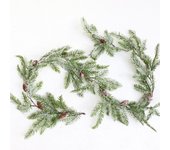 Christmas Decorative Garland Hanging Wreath Artificial Red Berries Pine Cones Vine Wedding Party Fireplace Stairs Ornament Gift